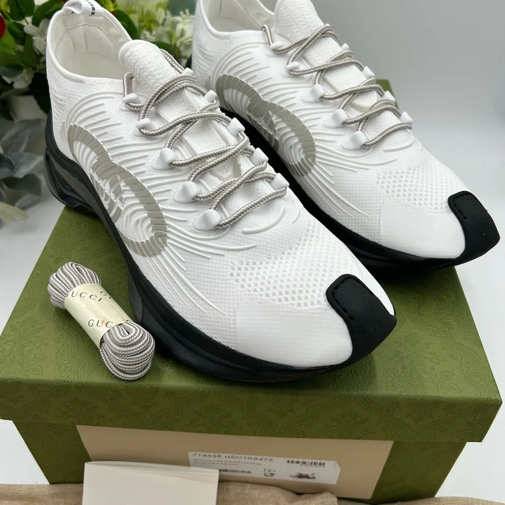 Men's Gucci interlocking G run trainer size 12.5 made in Italy - Picture 1 of 12